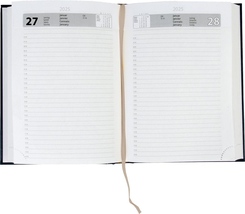 Simplex agenda commercial 2025 A5 1J/1P bleu Pic2
