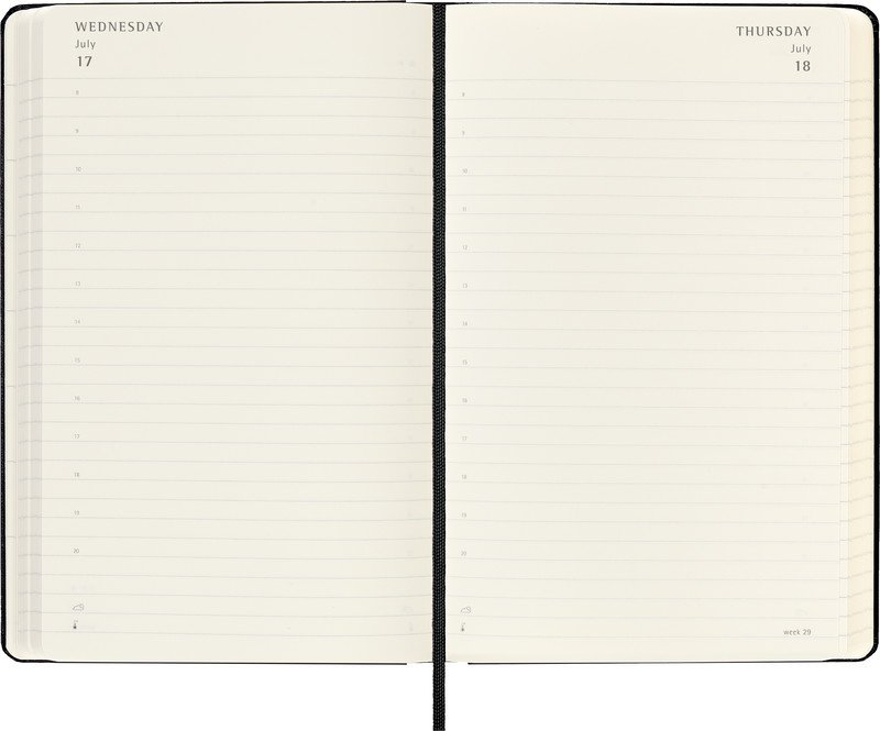 Moleskine Agenda scolaire 13x21 24/25 1S/1P hard cover noir Pic4