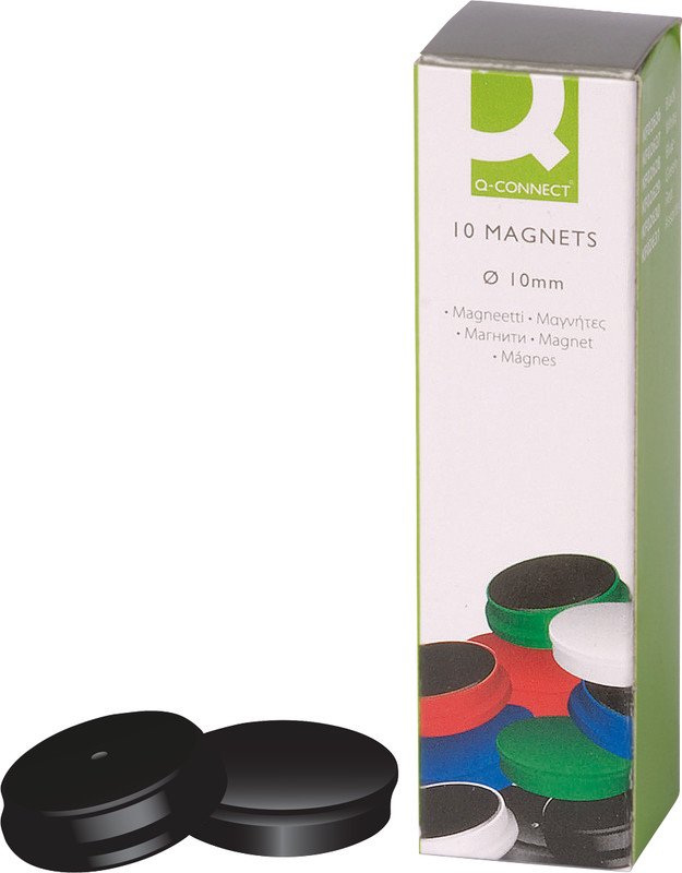 Connect Rundmagnete 10mm à 10 Stück schwarz Pic1