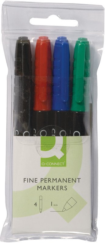 Connect Permanent Marker mit Rundspitze 4er Etui Pic1