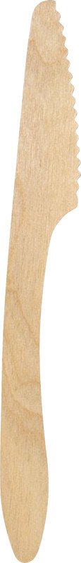 Duni Holz-Besteck BioPak Messer 19cm aus Birkenholz à 100 Pic1