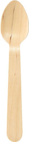 Duni Holz-Besteck BioPak Kaffeelöffel 11cm aus Birkenholz Pic1