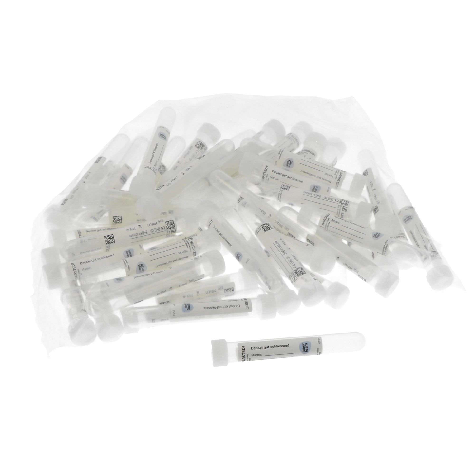 Tubes pour décanter et envoyer le sérum 6.5ml 90x13mm PP Pic1