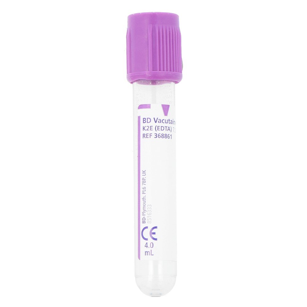 BD Vacutainer EDTA K2E Plus Blood Collection Tubes lilas 4ml Pic1