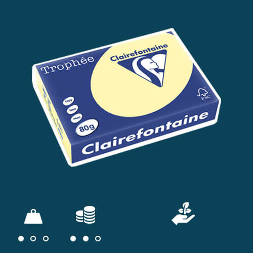 Clairefontaine Universalpapier Trophée (80g, gelb) im Ofrex Onlineshop