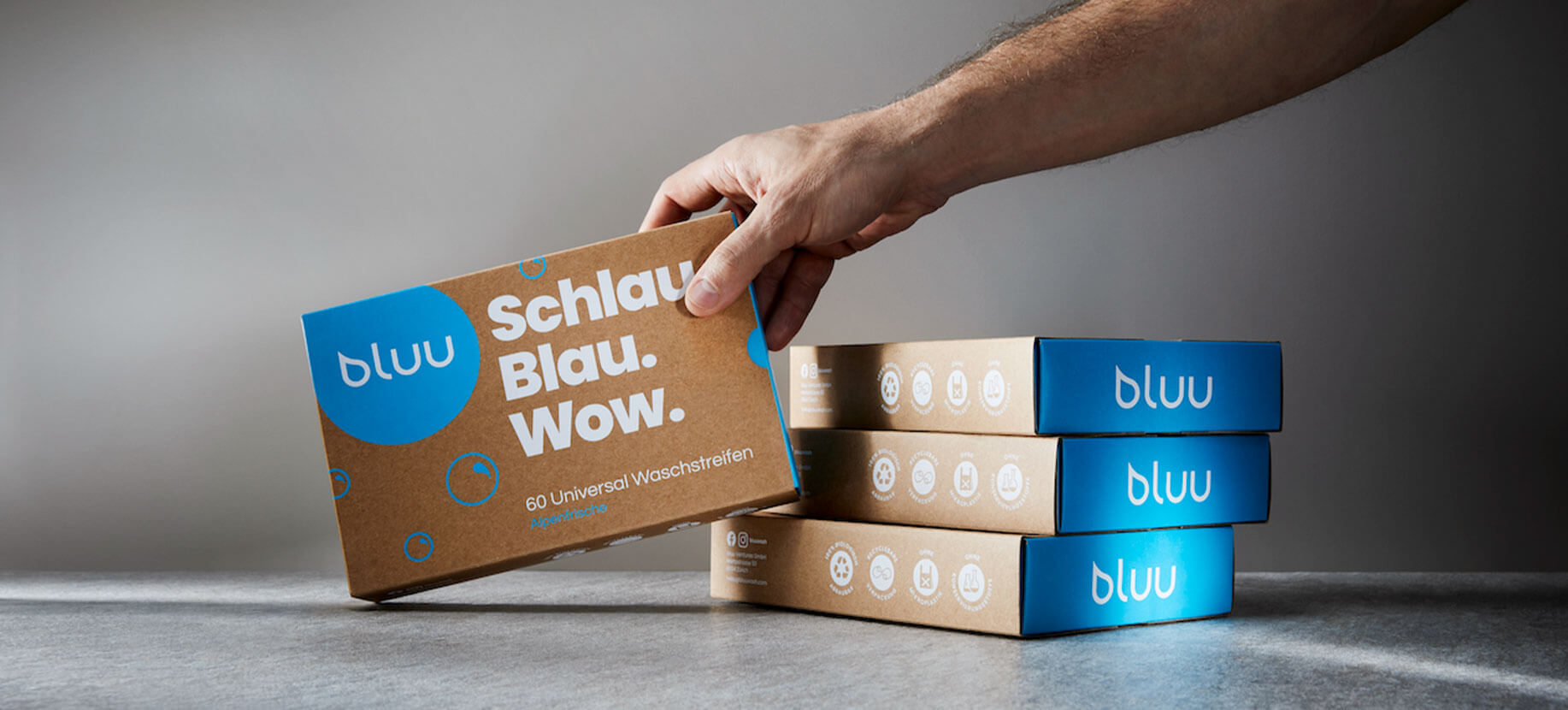 Bluu Waschstreifen