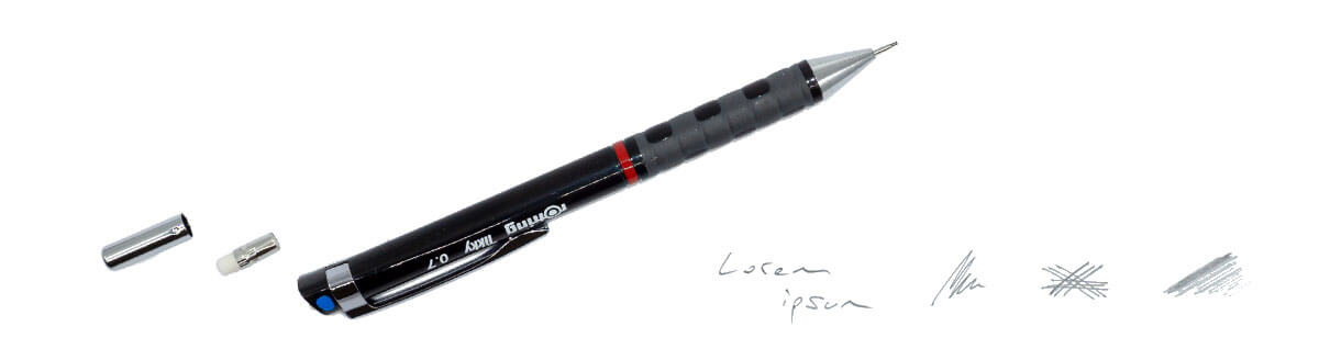 5x Druckbleistift mit Bleistiftspitzer Fallminenbleistift Schreibwaren 2mm Stift 