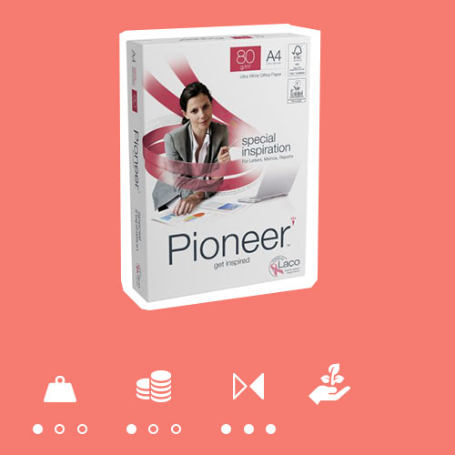 Pioneer Kopierpapier FSC A4 80gr à 2500 Blatt im Ofrex Onlineshop