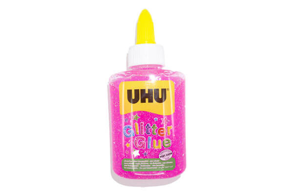 Uhu Glitter Glue mit Glitzerpartikeln pink im Ofrex Onlineshop